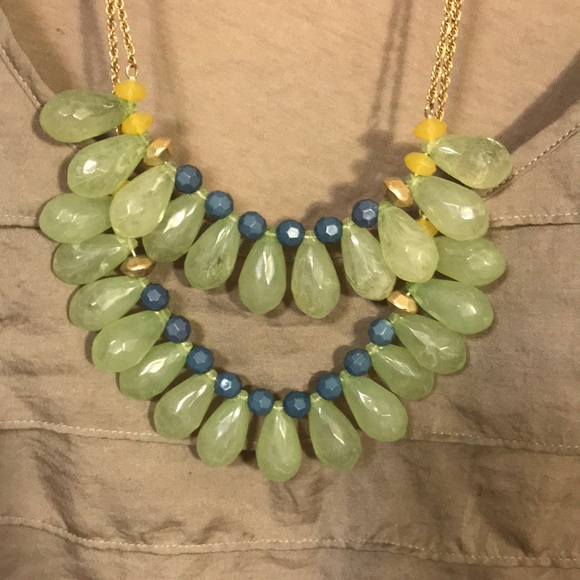 Anthropologie Double Beaded Necklace - Picture 3 of 6